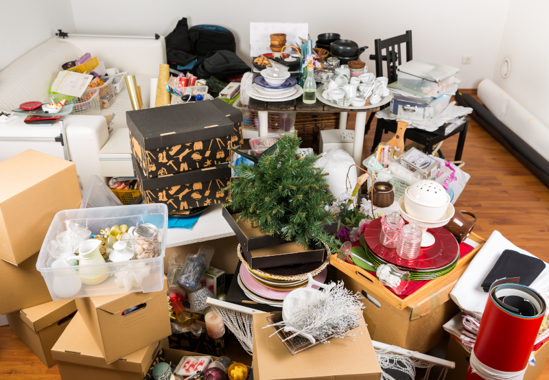 A cluttered Room Full Of Miscellaneous Junk